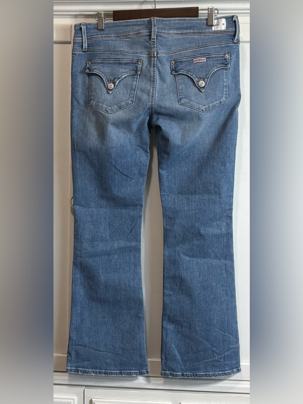 Hudson Collin Ankle Bootcut Jeans Women’s 31 Light Wash Stretch Denim inseam 29” - Picture 9 of 16